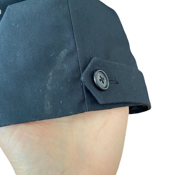 Chaps Black Jacket Leopard Lining Size Large - Picture 7 of 7